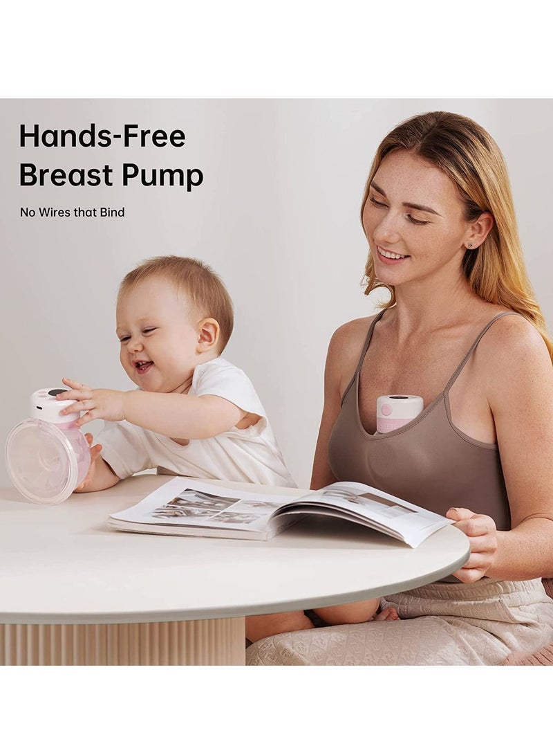 Wearable Hands Free Electric Breast Pump With LCD Display With 2 Modes And 9 Levels