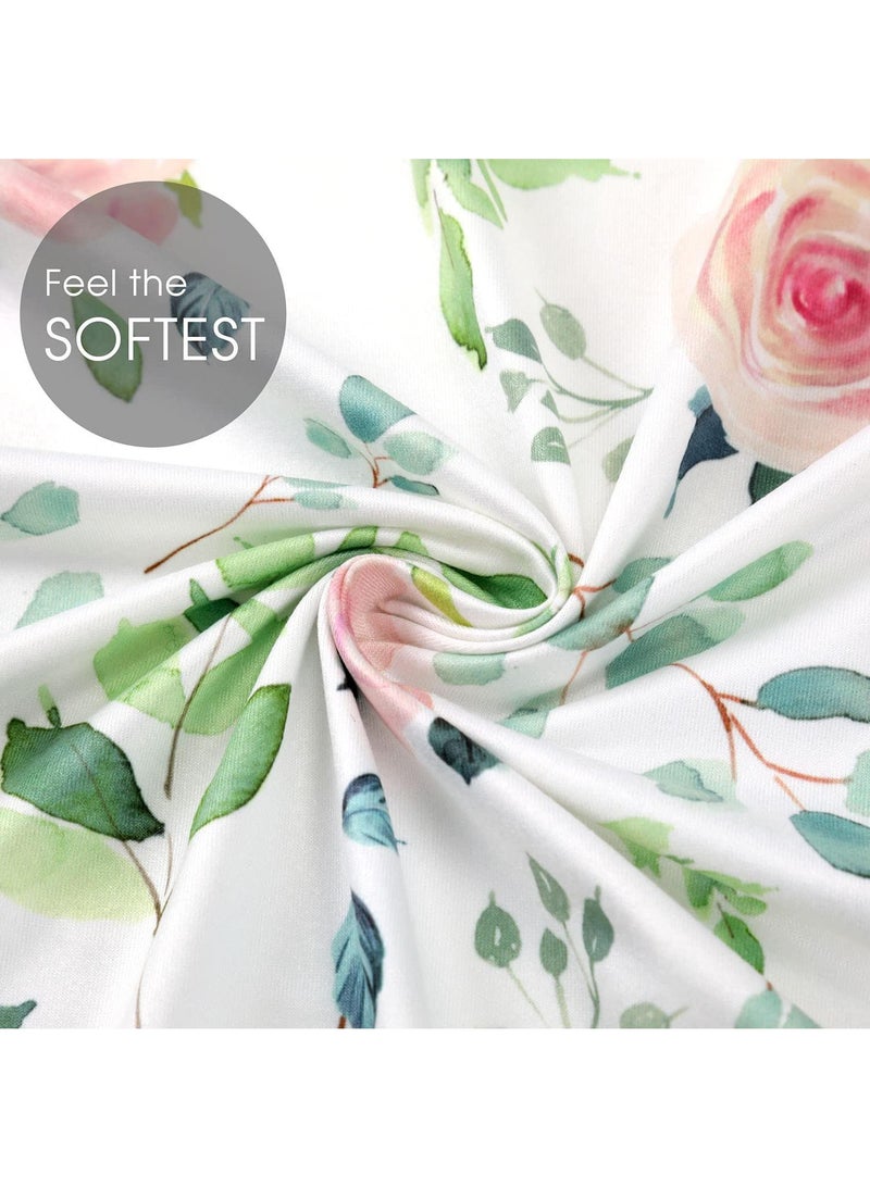 2 Piece Baby's Printed Cradle Stretch Removable Bed Cover