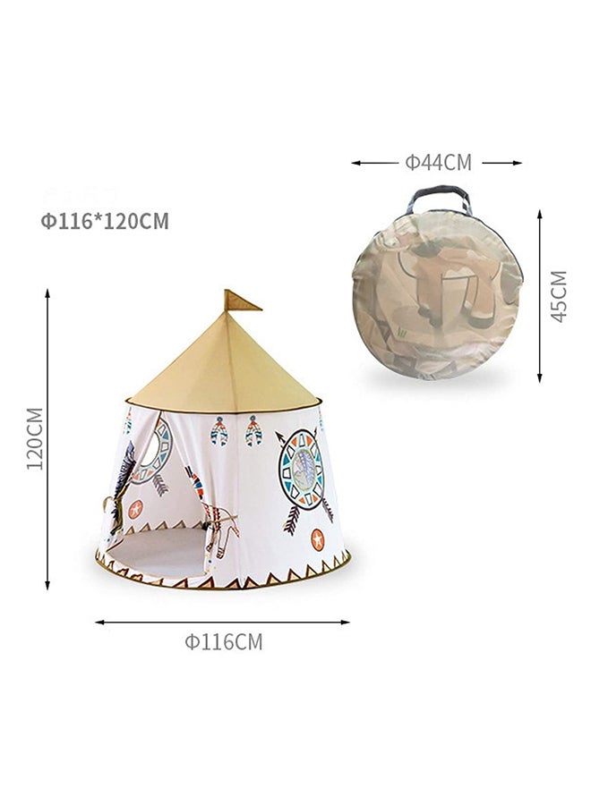 Breathable Foldable Portable Pop Up Unique Design Teepee Play House Tent 116x123cm