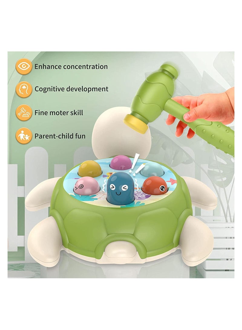 Hammering and Pounding Toy Toys for 3 4 5 6 Year Old Boys Baby Interactive Toys Toddler Activities Games with 2 Hammer Learning Active Early Educational Toy Gift for Boys Girls Toddlers