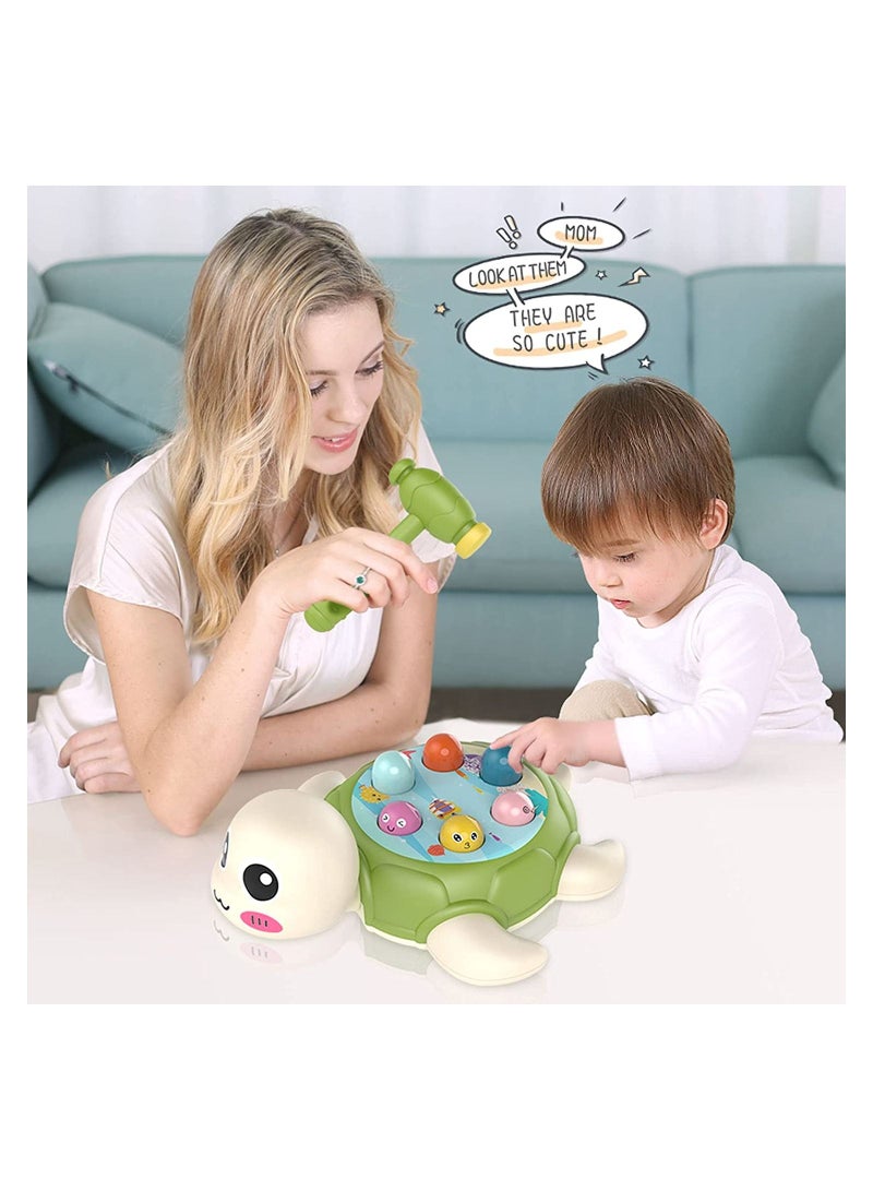 Hammering and Pounding Toy Toys for 3 4 5 6 Year Old Boys Baby Interactive Toys Toddler Activities Games with 2 Hammer Learning Active Early Educational Toy Gift for Boys Girls Toddlers