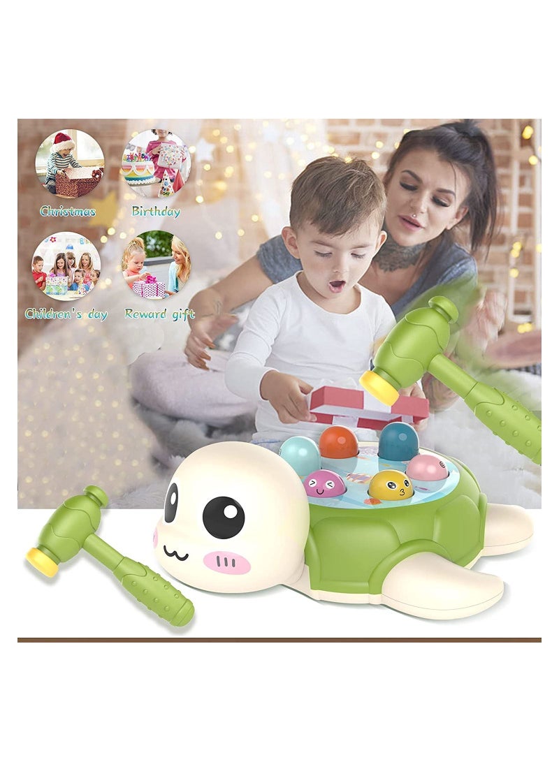 Hammering and Pounding Toy Toys for 3 4 5 6 Year Old Boys Baby Interactive Toys Toddler Activities Games with 2 Hammer Learning Active Early Educational Toy Gift for Boys Girls Toddlers