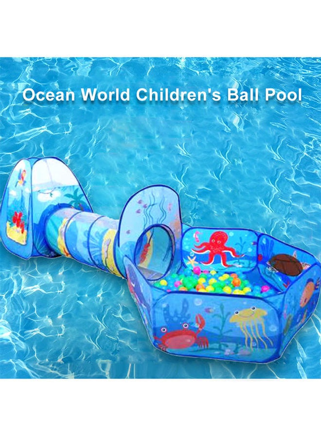 Ocean World Three-Piece Children'S Ball Pool Durable Sturdy Unique Details 320x120x93cm