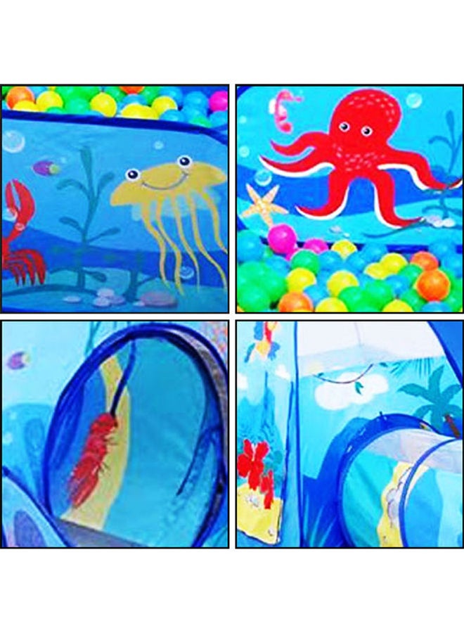 Ocean World Three-Piece Children'S Ball Pool Durable Sturdy Unique Details 320x120x93cm