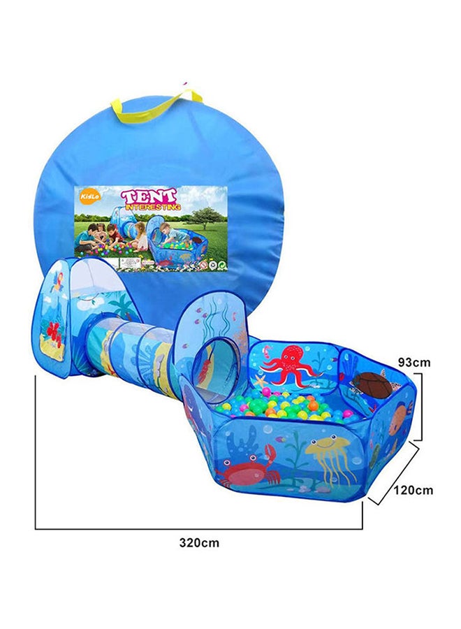 Ocean World Three-Piece Children'S Ball Pool Durable Sturdy Unique Details 320x120x93cm