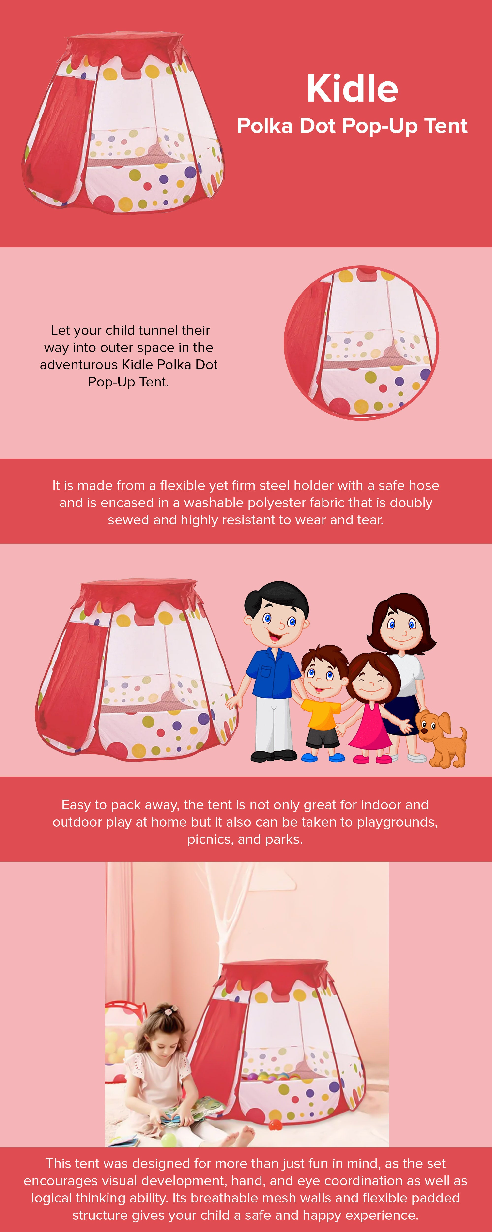 Polka Dot Pop-Up Tent