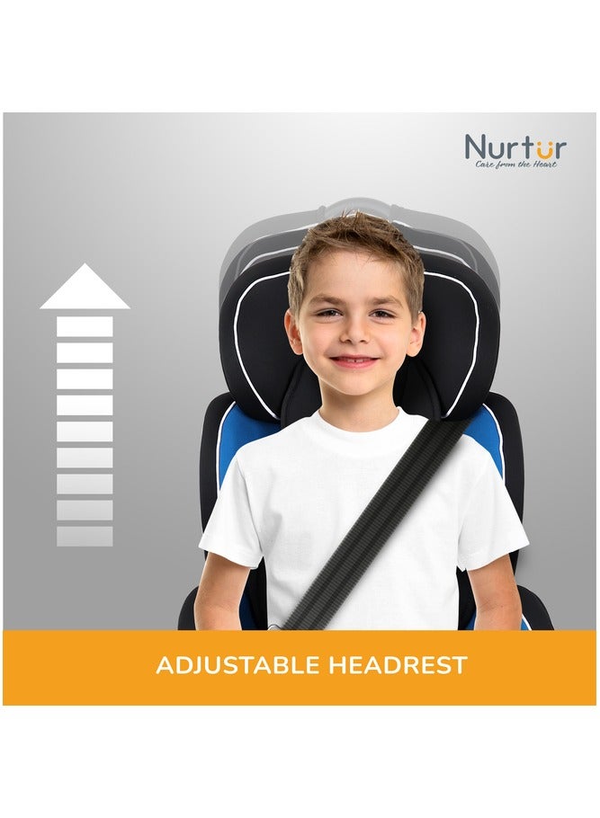 Nurtur Ragnar BabyKids 3in1 Car Seat  Booster Seat  Adjustable Headrest  Extra Protection  5Point Safety Harness  9 months to 12 years  Upto 36kg Official Nurtur Product