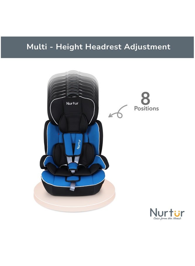 Nurtur Ragnar BabyKids 3in1 Car Seat  Booster Seat  Adjustable Headrest  Extra Protection  5Point Safety Harness  9 months to 12 years  Upto 36kg Official Nurtur Product