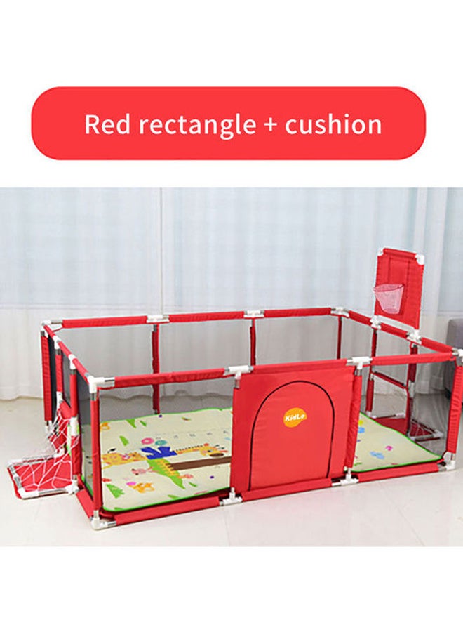 Playpen With Net With Stainless Steel Frame And Safety Net For Safe Fun Time 230x122x107cm