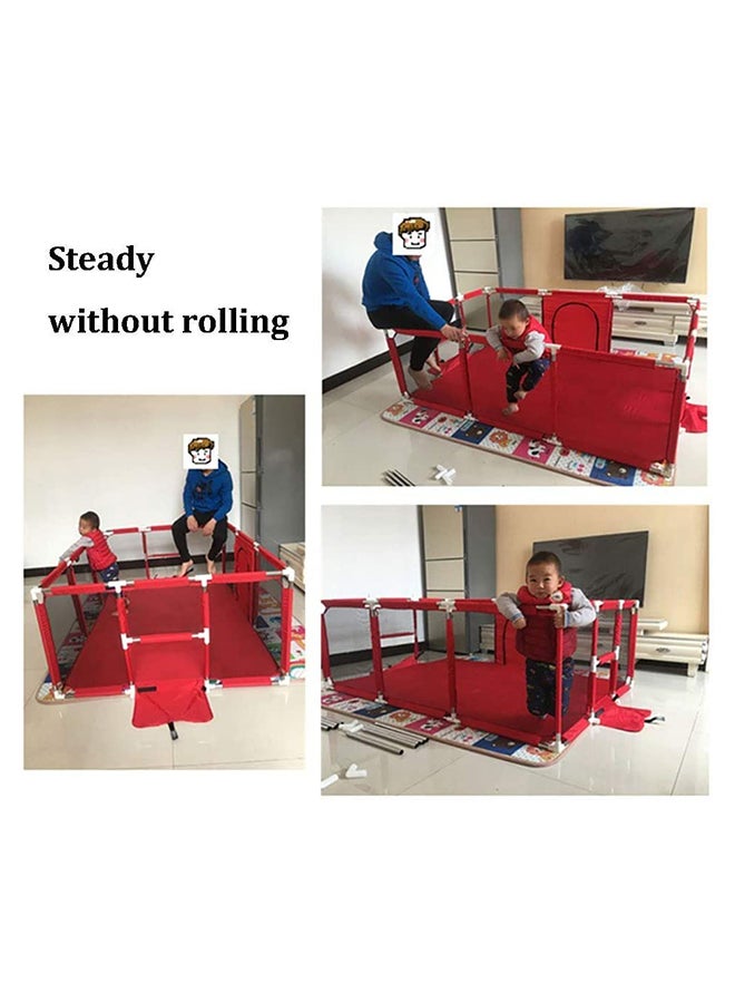 Playpen With Net With Stainless Steel Frame And Safety Net For Safe Fun Time 230x122x107cm