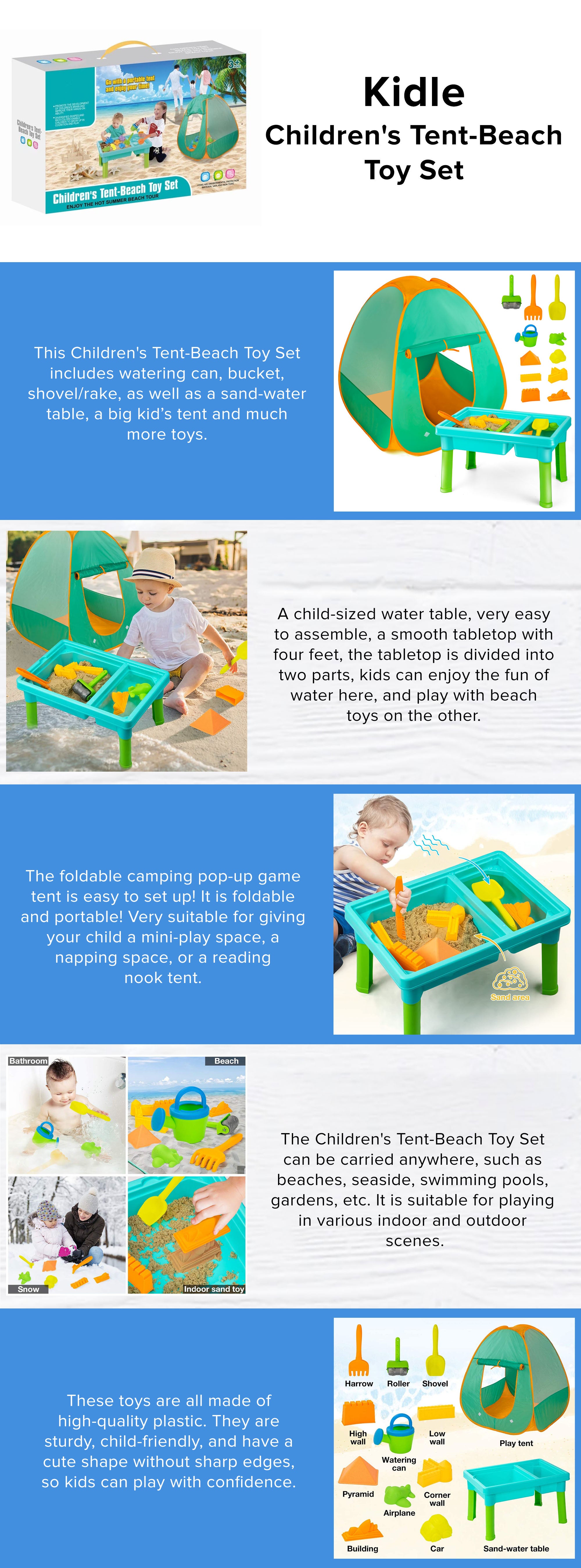 Play Tent And Beach Toy Set