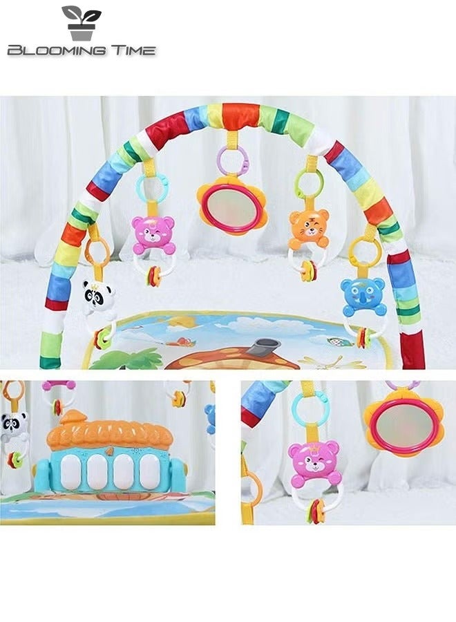 Baby Pedal Piano Toy Multi Functional Pedal Music Early Education Baby Crawling Mat