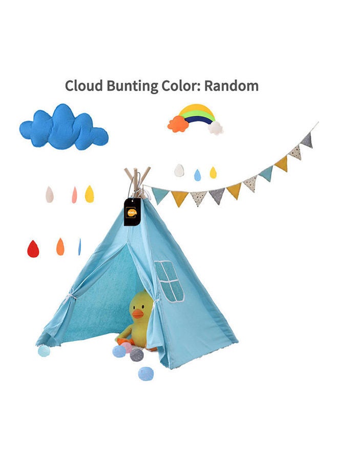 Portable Cotton Carva Teepee Indoor Kids Tent 100x100x110cm