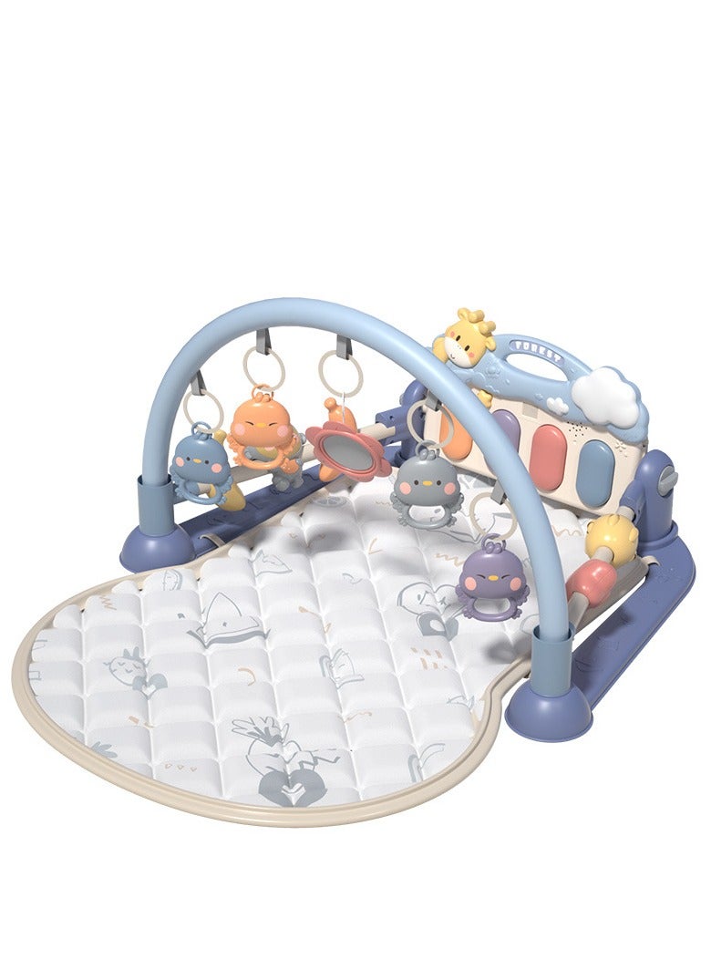 Baby Playmat & Funny Play Piano Gym Mat With White blanket, Infants Activity Center for Newborn To Toddlers