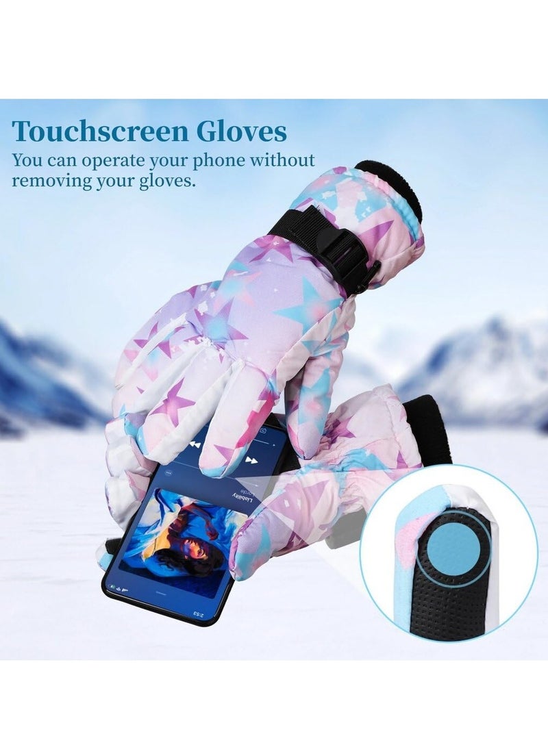 Winter Gloves for Men Women - Wool Fleece Liner Touchscreen Gloves, Thermal Warm Winter Gloves for Cold Weather