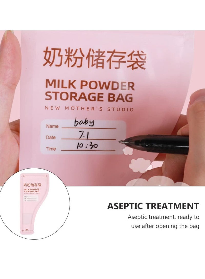 Portable Milk Powder Storage Bag, Outdoor Fresh Keeping Home Pouch Supplies Preservation Powder Milk Freezer Pouches Sealed for Long Storage Formula Disposable Container Breast Term Breastmilk 30pcs