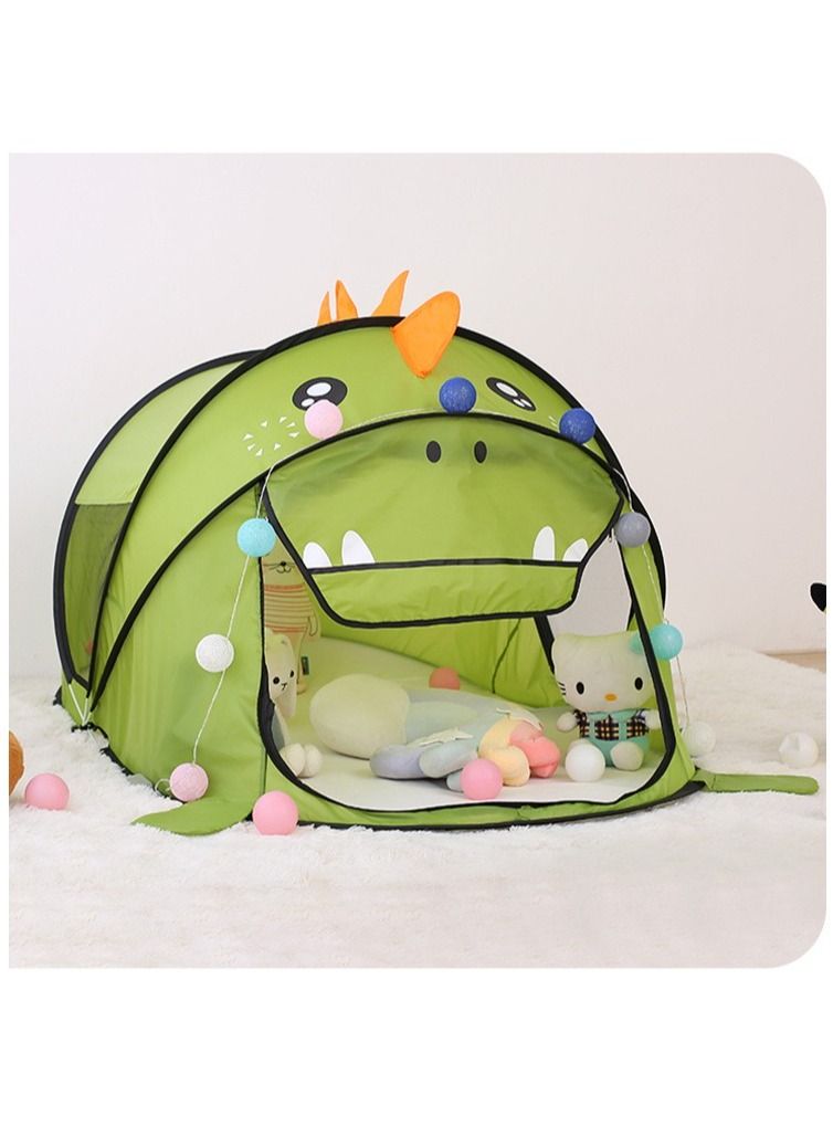 Kids Play Tents Collapsible Tent for Girls Boys Children Play Fun Large Playhouse Pop Up Birthday Toys Indoor Outdoor Yard Beach Baby Travel Bed (Dinosaur )