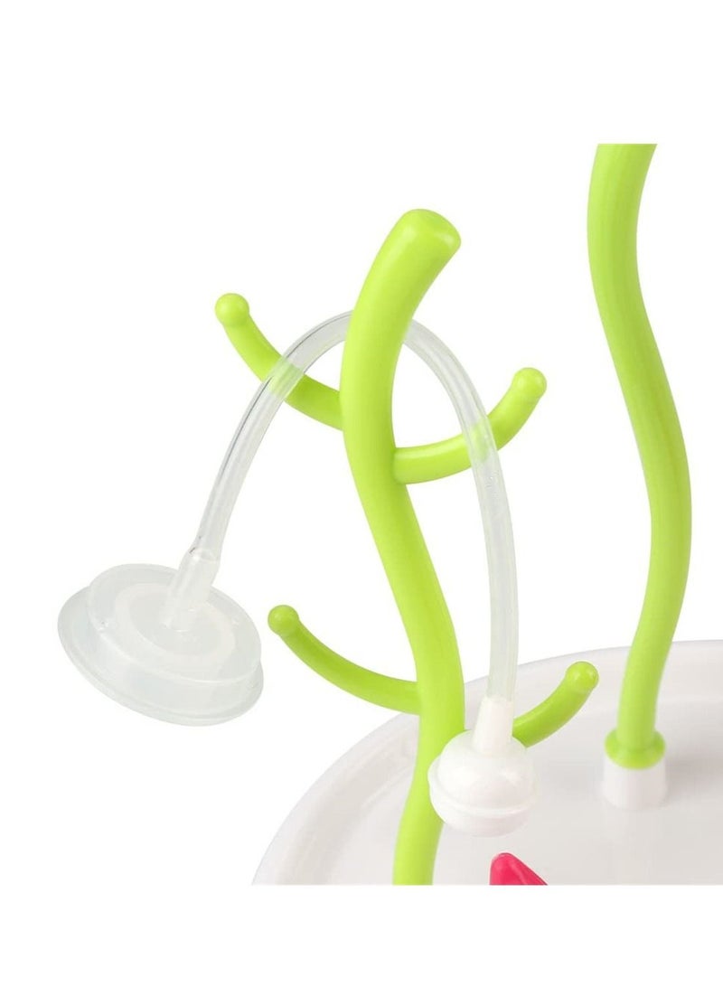 Baby Bottle Dryer Rack Feeding Bottles Pacifier Cup Holder Plastic Bottle Dryer Newborn Baby Feeding Bottle Cleaning Drainer Holder Cleaning Drying Safe for Bottles Teats Cups Pump Parts