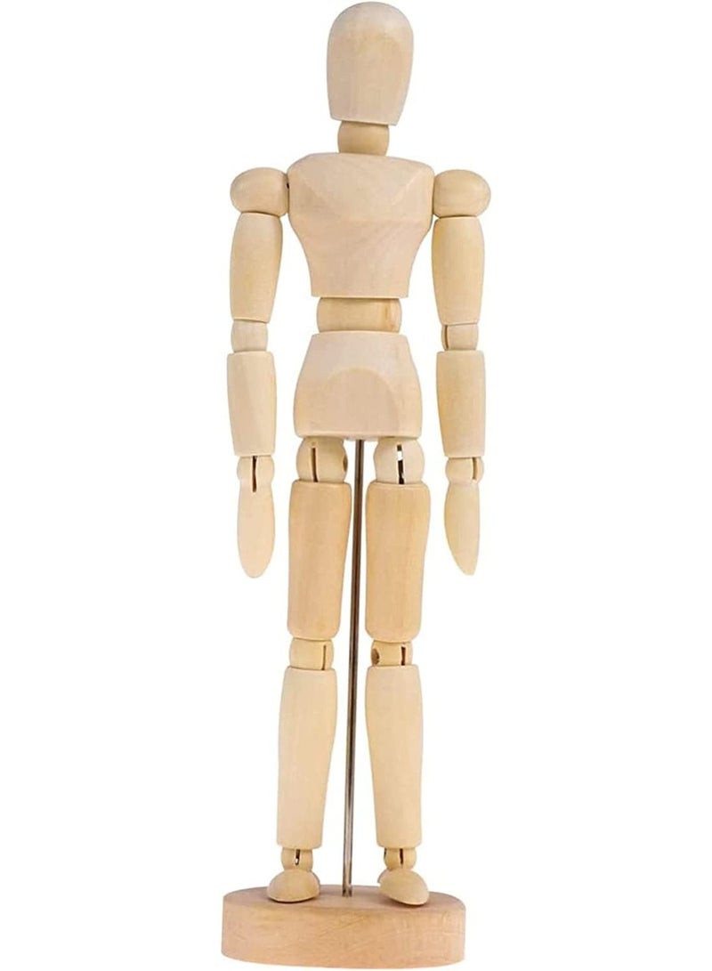 Wood 8 Male Artist Drawing Manikin Articulated Mannequin with Base and Flexible Body Draw Painting Model Mannequin Jointed Doll Perfect for Drawing The Human Figure or Home Desktop Decoration