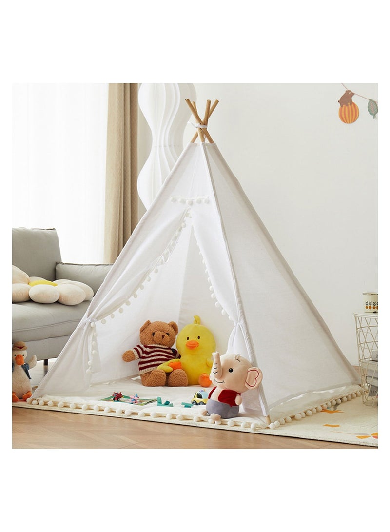 COOLBABY Foldable Teepee Tent with string light for Kids Play Tents Kids Teepee Tent for Girls Boys Washable Tent Fodable Kids Play Tent