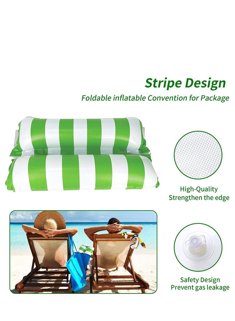 Inflatable Water Hammock, Water Hammock Pool Lounger, Floating Bed Lounge Chair Drifter Saddle, Swimming Pool Float Water Hammock Inflatable Lake Lounge Chair for Kids Adults 2-Pack