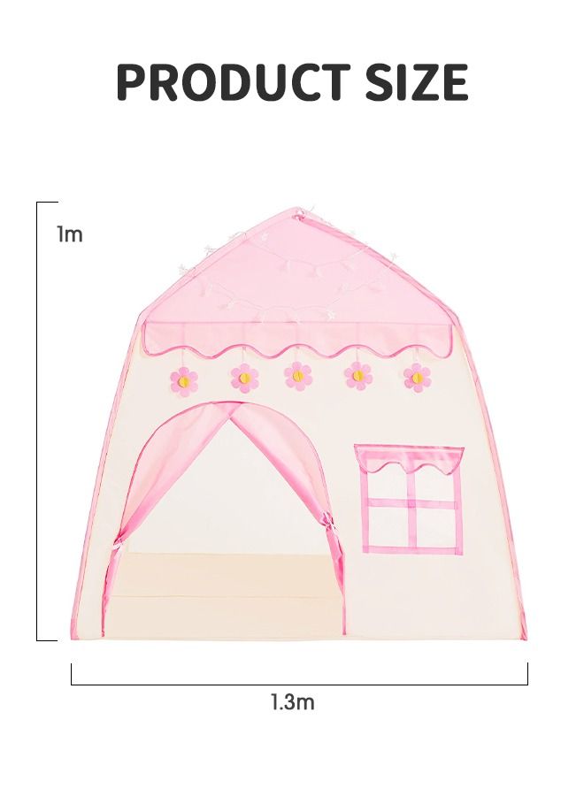 Kids Play Tent Playhouse with Star Lights, Large Fairy Playhouse with Star Lights Fairy Play House Indoor and Outdoor Toddler Tent, Easy Setup Gift for Children 51