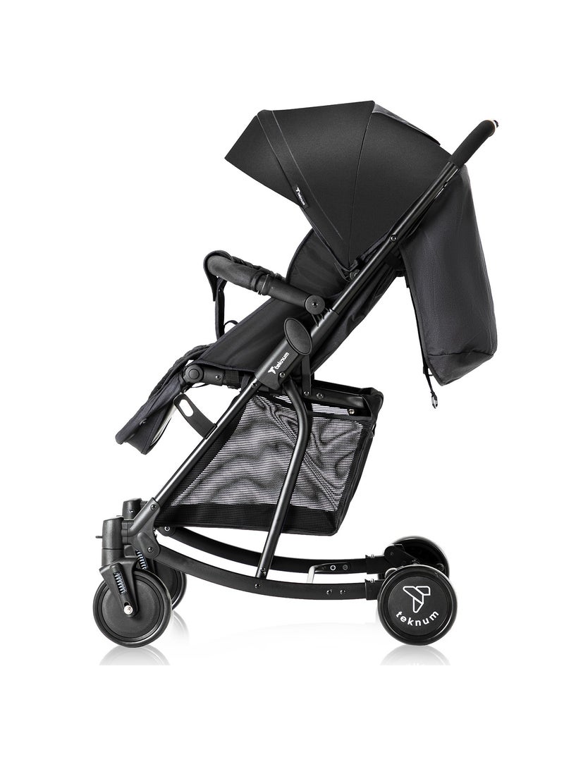 Teknum Stroller With Rocker with Red Fashion Diaper tote Bag- Black