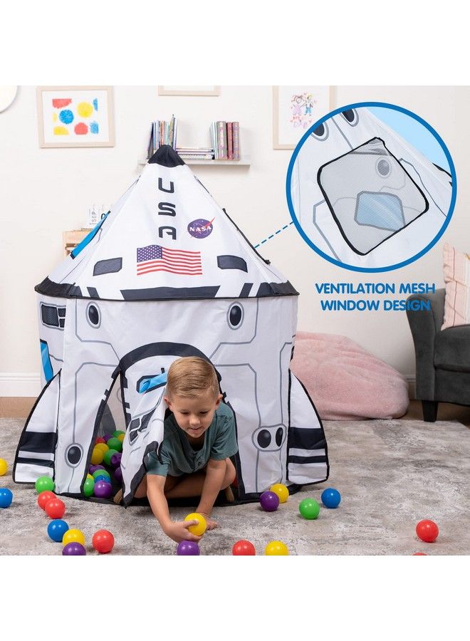 Rocket Ship Play Tent Pop Up Play Tent Kids Indoor Outdoor Spaceship Playhouse Tent Set