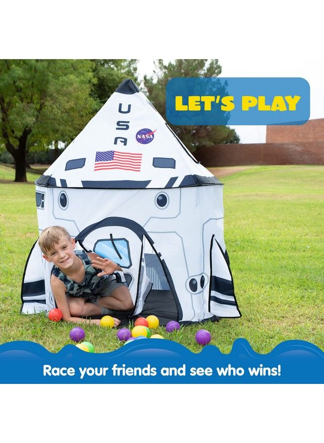 Rocket Ship Play Tent Pop Up Play Tent Kids Indoor Outdoor Spaceship Playhouse Tent Set