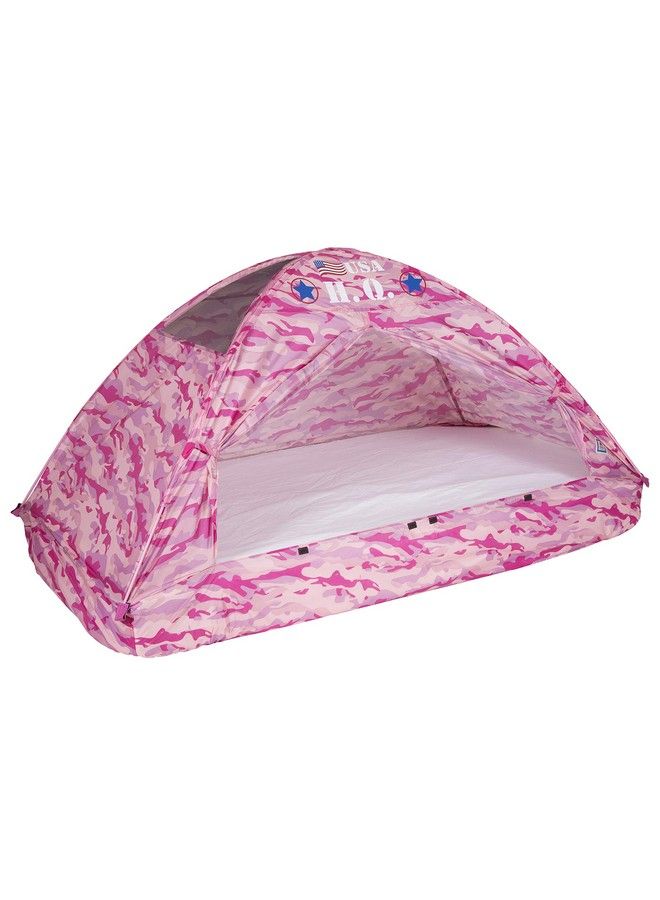 19781 Kids Pink Camo Bed Tent Playhouse Twin Size