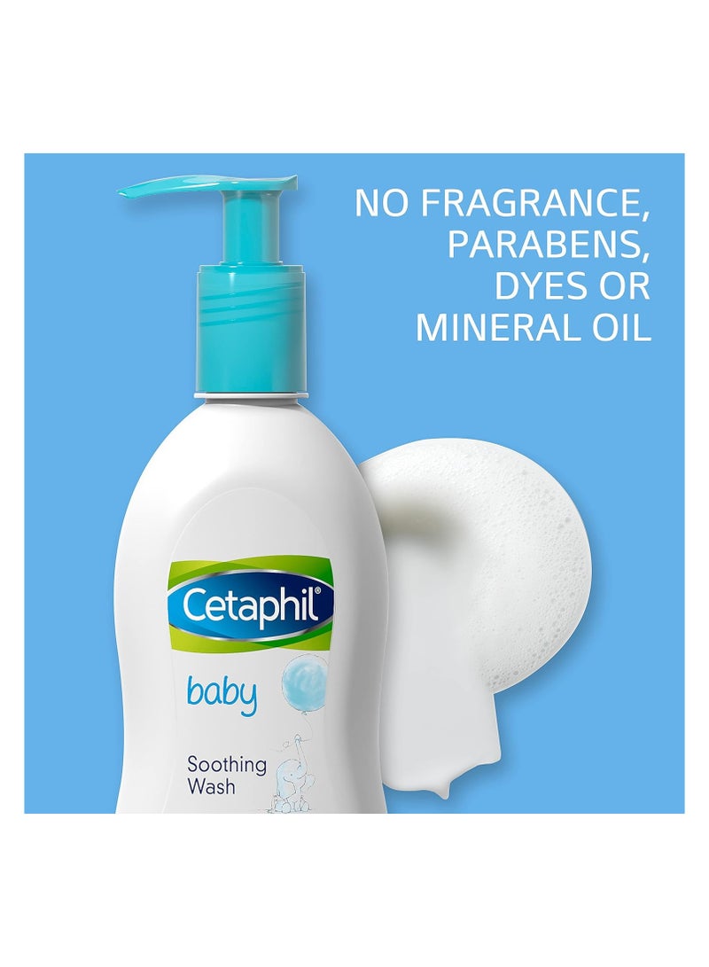 Cetaphil Baby Body Wash, Soothing Wash Creamy & Gentle for Sensitive Dry Skin 147ml