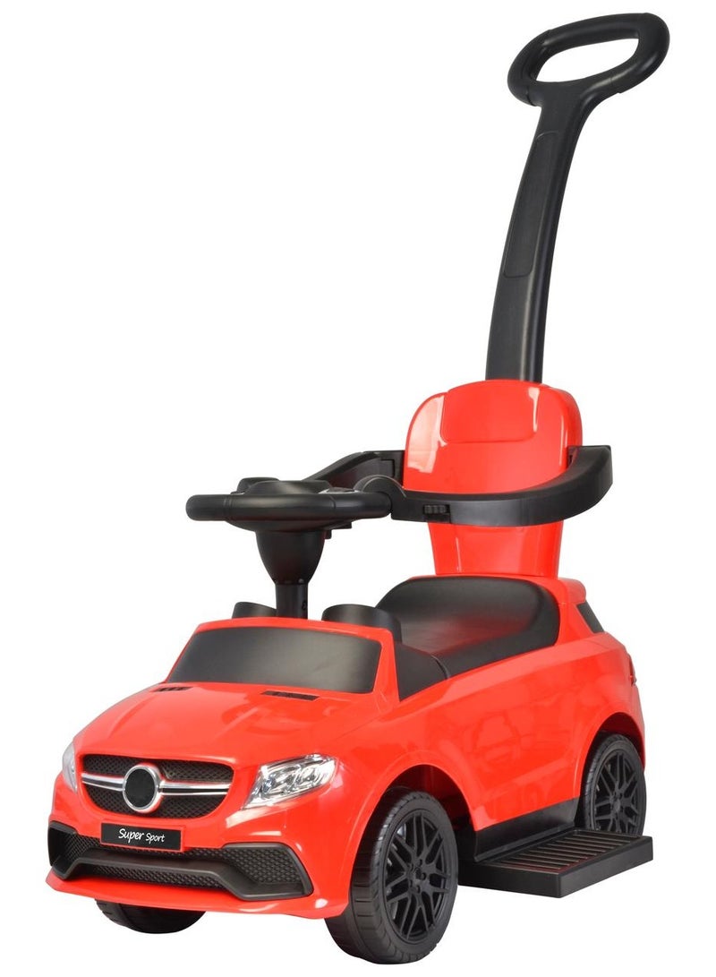 Super Sport Kids Rideon 3 in 1 Push Car - Red