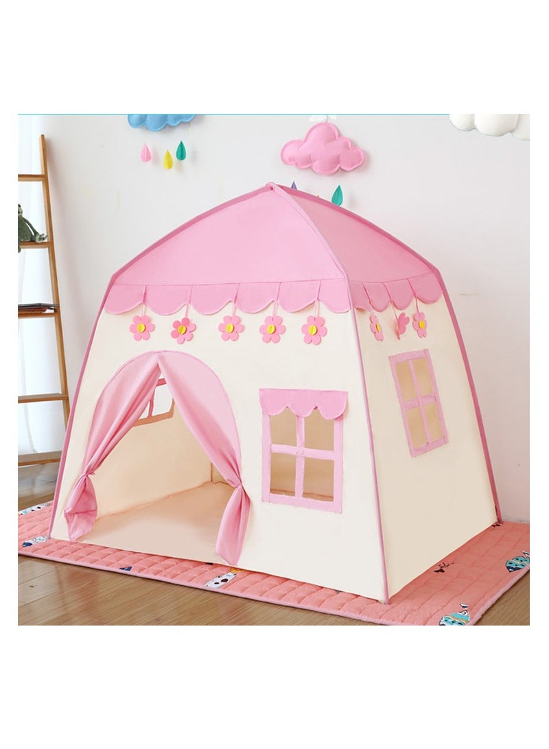 Foldable Portable Stylish Unique Design Indoor Outdoor  Castle Play House Tent Pink