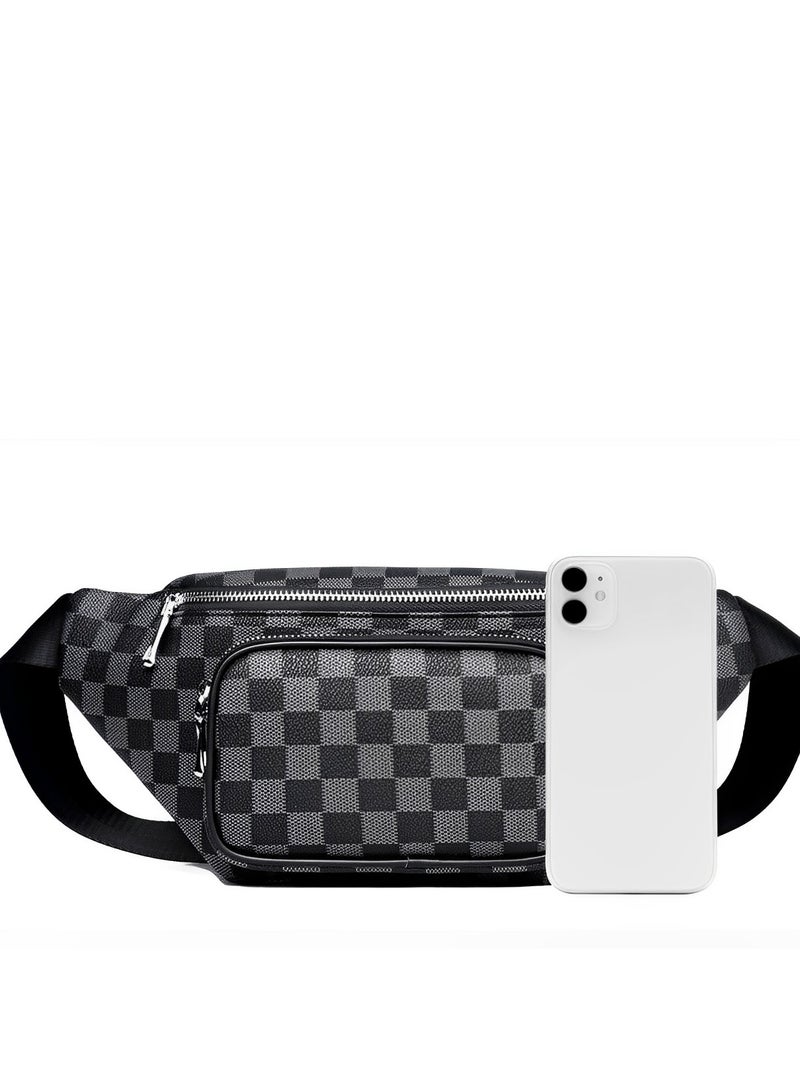 Skycare Large Crossbody  Pack with Zipper Pockets,Gifts for Enjoy Sports Festival Workout Traveling Running Casual Hands-Free Wallets Waist Pack Phone Bag Fits All Phones