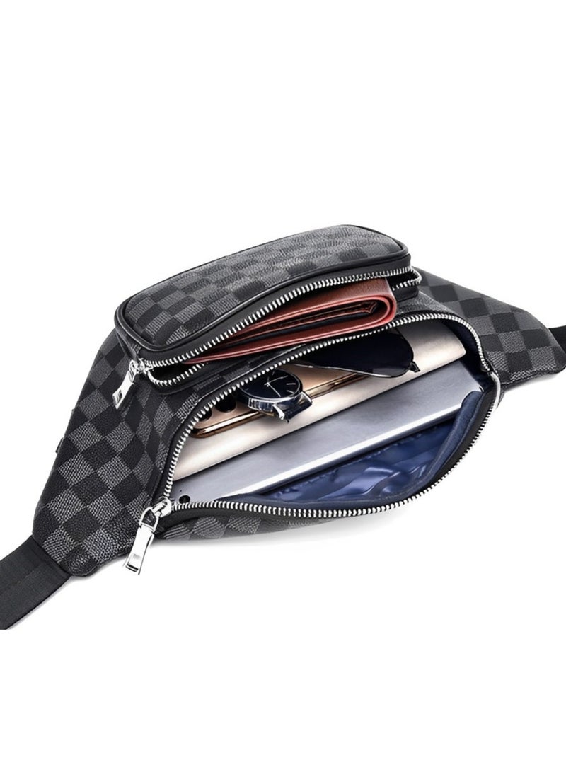 Skycare Large Crossbody  Pack with Zipper Pockets,Gifts for Enjoy Sports Festival Workout Traveling Running Casual Hands-Free Wallets Waist Pack Phone Bag Fits All Phones