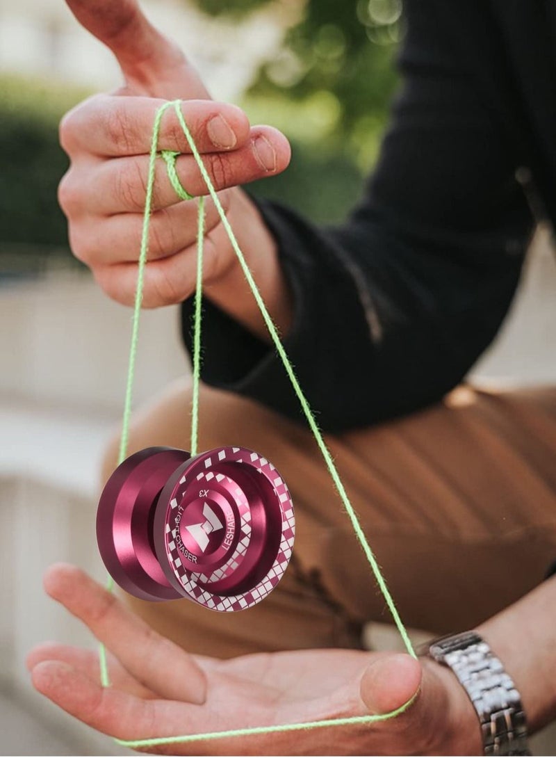 Yoyo, Responsive Yoyo, N11 Professional Unresponsive Yoy N11 Alloy Aluminum YoYo Ball, Super Durable+ Yoyo Glove+5 Yoyo Strings, Suitable for beginners adults and children