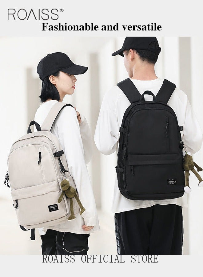 Unisex Functional Backpack with Large Capacity Storage Scientific Storage Simple Style Short Distance Travel Bag Student Backpack Laptop Bag