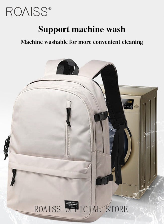 Unisex Functional Backpack with Large Capacity Storage Scientific Storage Simple Style Short Distance Travel Bag Student Backpack Laptop Bag