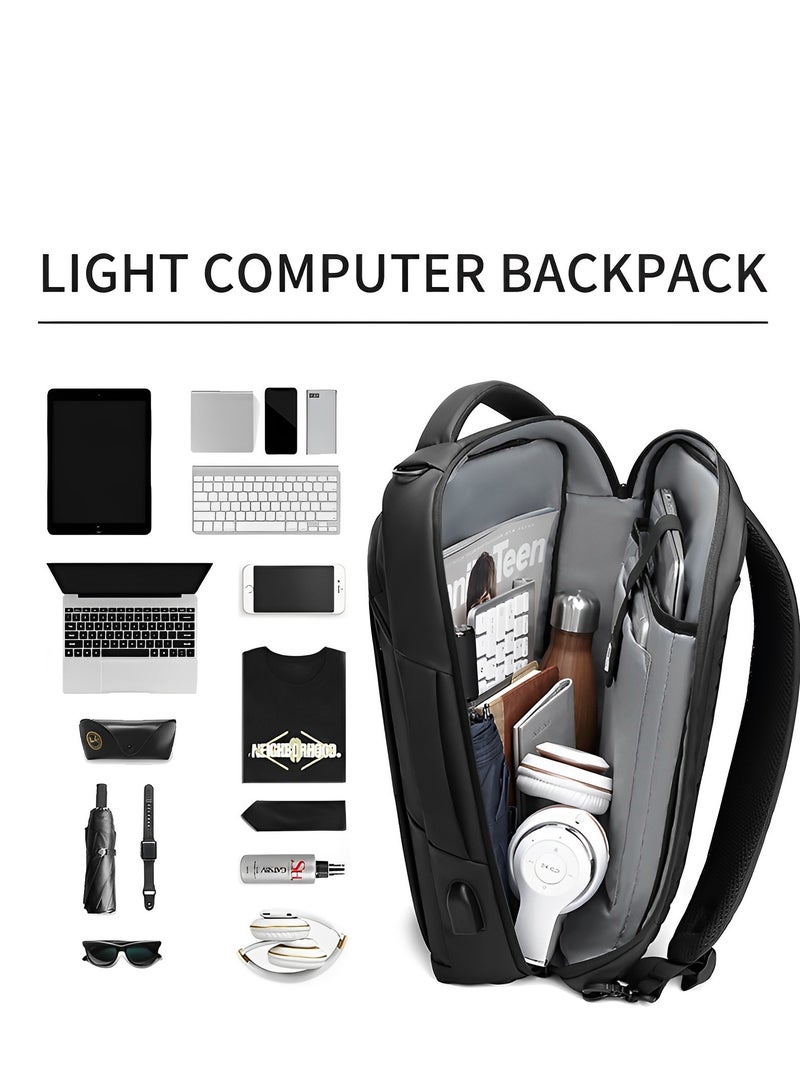 Skycare Business Travel Waterproof Backpack, Multi-functional Large Capacity Expandable Computer Bag for Handheld or Shoulder Carry