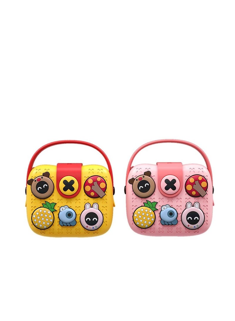 Kids Bags Children Shoulder Bags Girls Purse for Toys Cameras Children's Birthday Gift Yellow