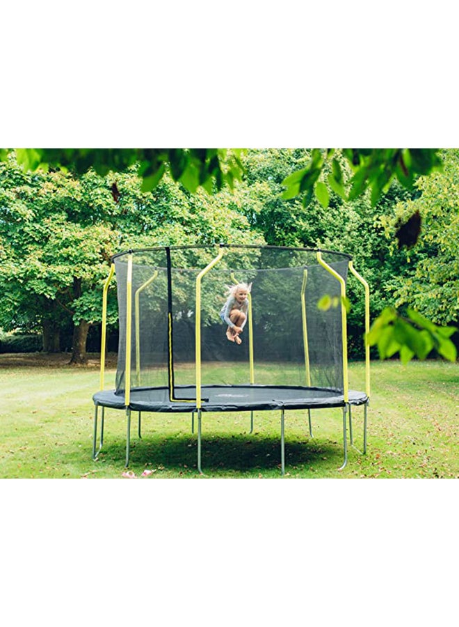 Fun V2 Classic Wave Springsafe Enclosed Trampoline 8ft 2.4m 6 Year Plus