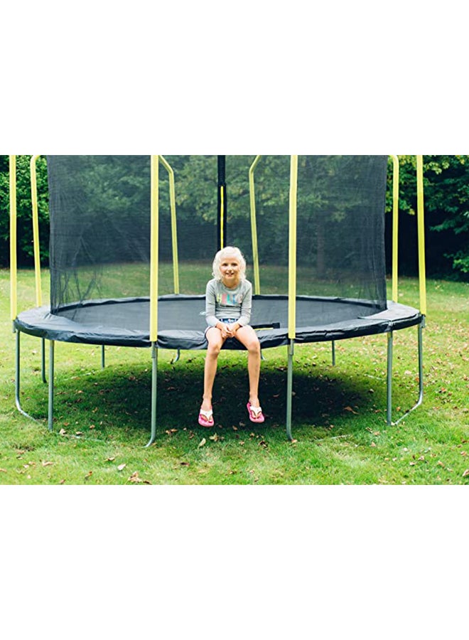 Fun V2 Classic Wave Springsafe Enclosed Trampoline 8ft 2.4m 6 Year Plus