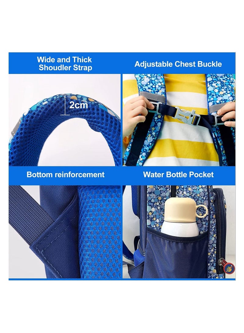 School Bag - Retro Blue