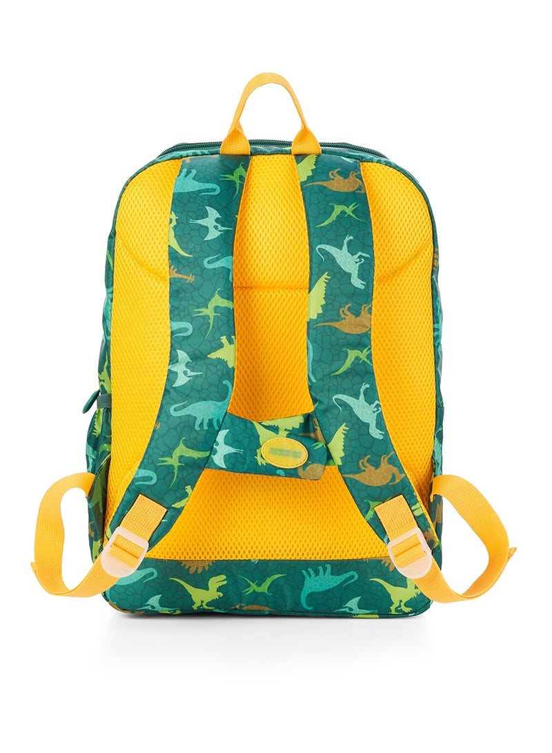 American Tourister Diddle 2.0 Dino Green Backpack for 4 to 6 Years Kids. Ergonomically Designed, Dino Green, S, Casual