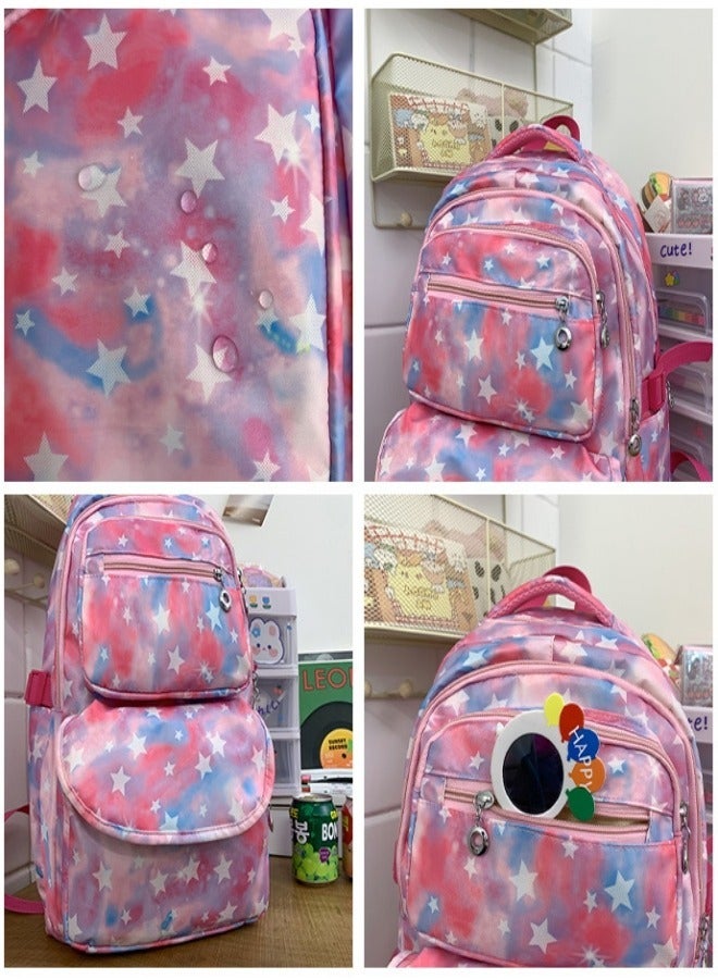 3 PCS Backpacks for Girls, Lightweight Breathable Teens Girl Bookbags for Primary Middle School, Cute Back Pack Teenager