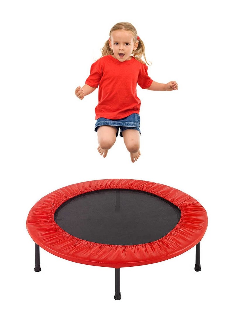 40 Inches Professional Round Jumping Cardio Trampoline |  Indoor/Outdoor Use | Red