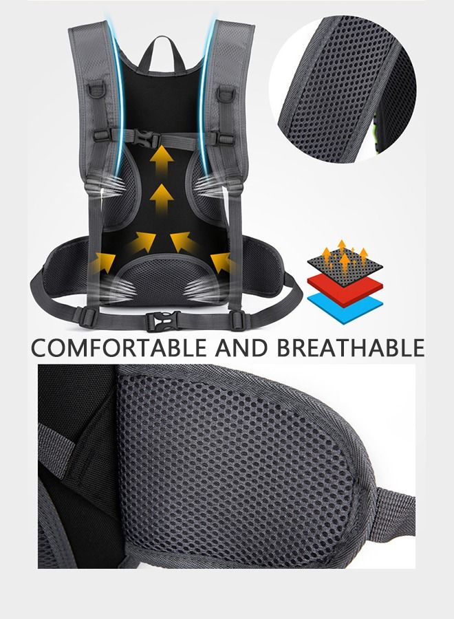 Running Hiking Mountain Biking Cycling Waterproof Backpack with Water Bag For Men Women