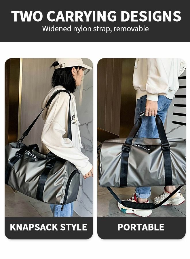 Sports Gym Bag for Women and Men,Small Sports Duffle Bag with Shoulder Strap and Handbag,Sports Shoulder Bag with Separated Shoe Compartment ,Outdoor Large-capacity Travel Bag