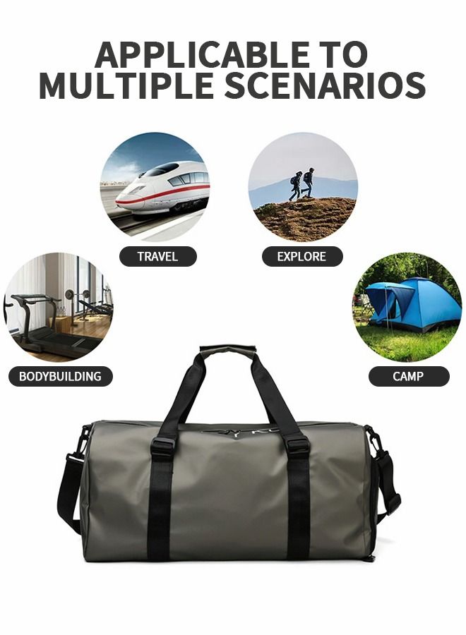 Sports Gym Bag for Women and Men,Small Sports Duffle Bag with Shoulder Strap and Handbag,Sports Shoulder Bag with Separated Shoe Compartment ,Outdoor Large-capacity Travel Bag
