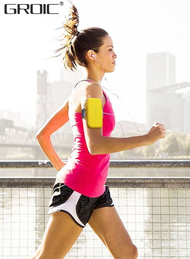 Phone Arm Bands for Running, Armband Cell Phone Holder for Exercise,Water Resistant Sports Phone Holder with Adjustable Band,EVA Sports Phone Arm Bag